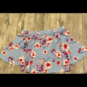 Mud Pie womens large off the shoulder blouse